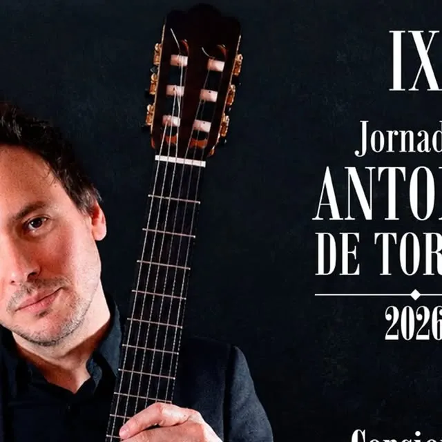 Cartel del concierto de Josué Fonseca en las IX Jornadas de la Guitarra «Antonio de Torres»